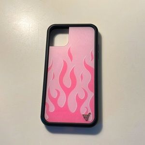 Wildflower Pink Flame Phone case